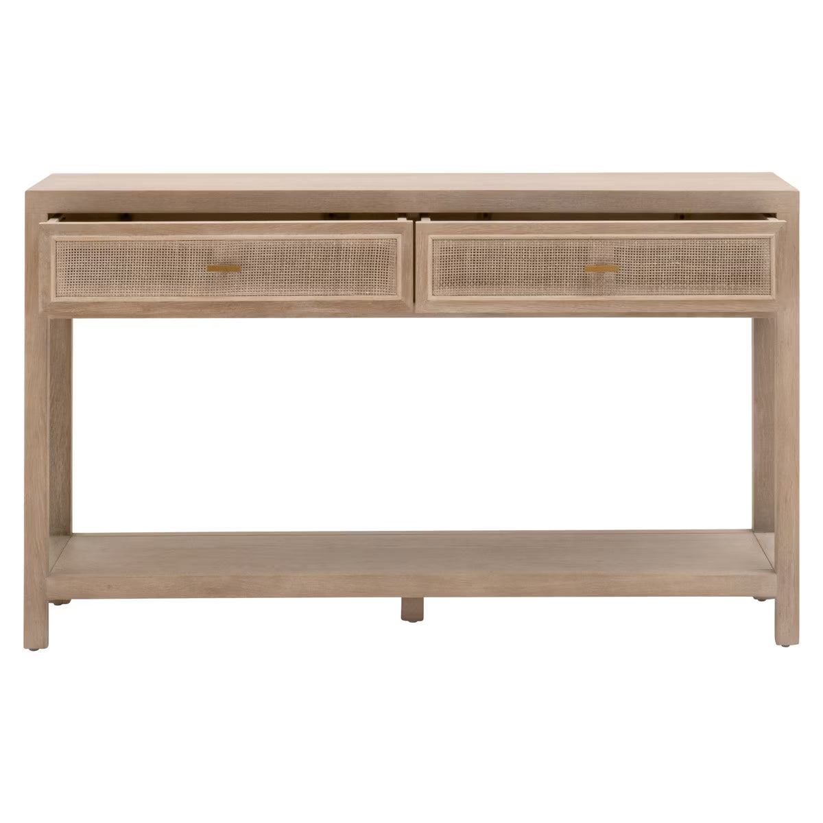 Brielle Cane Entry Console Table