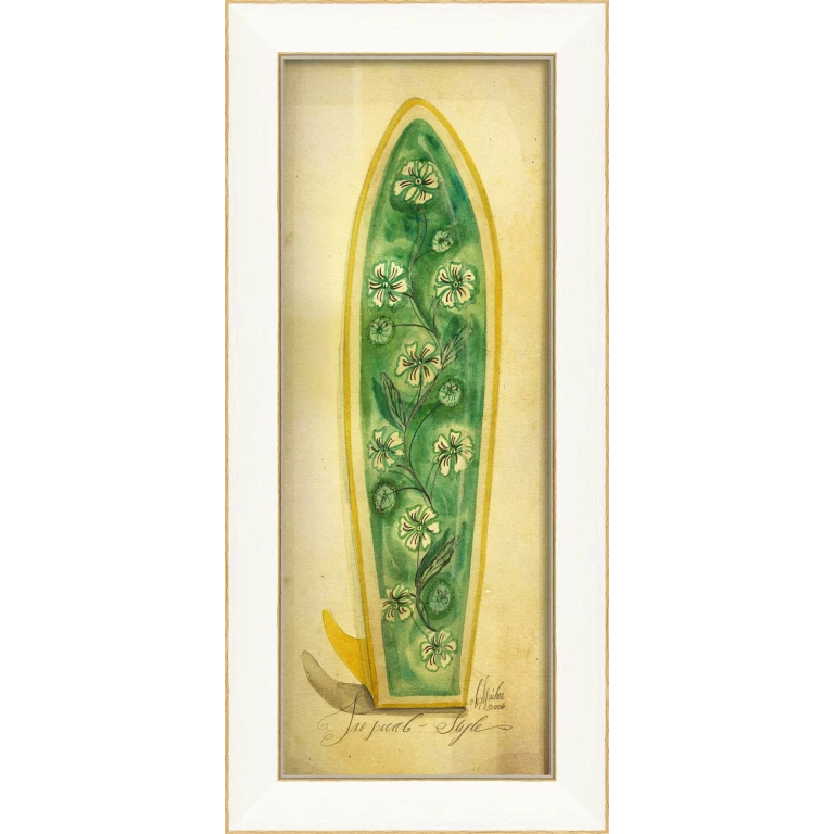 Island Style Surfboard Wall Art