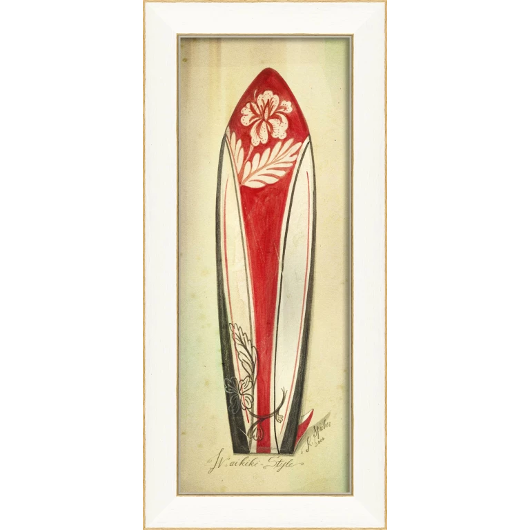 Island Style Surfboard Wall Art
