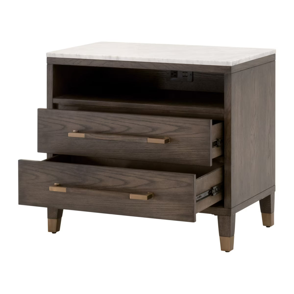 Cambria Nightstand - Dutch Brown Oak