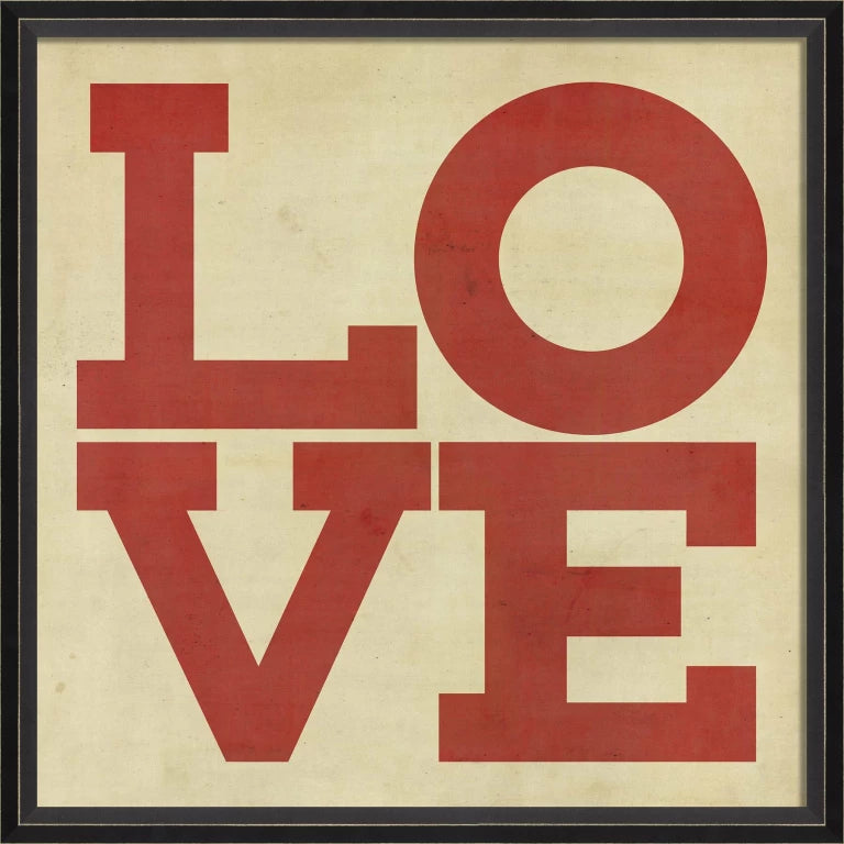 LOVE Print - Black Frame