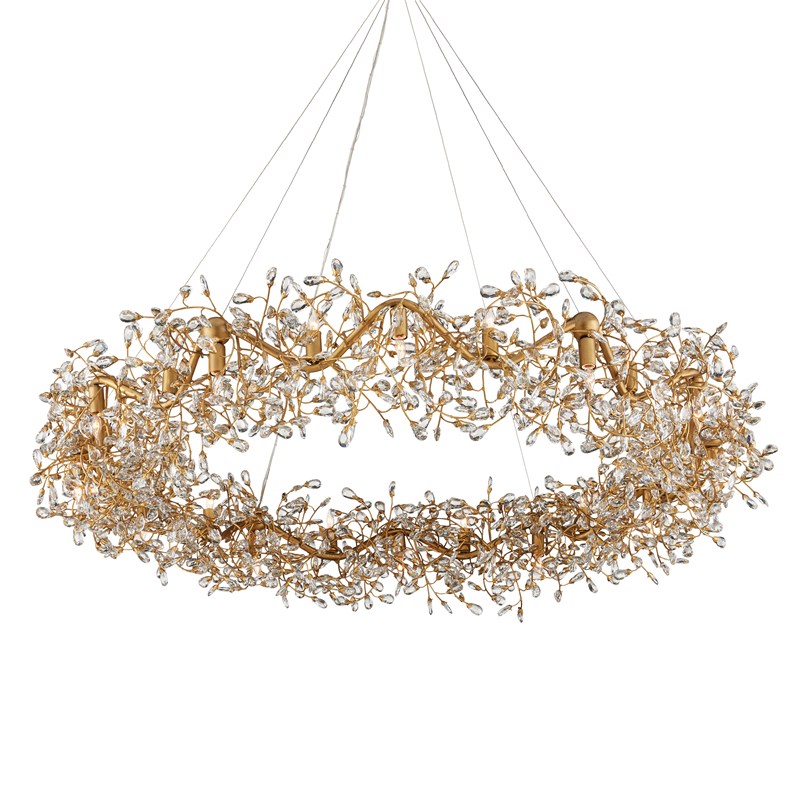 Crystal Bud Grande Ring Chandelier