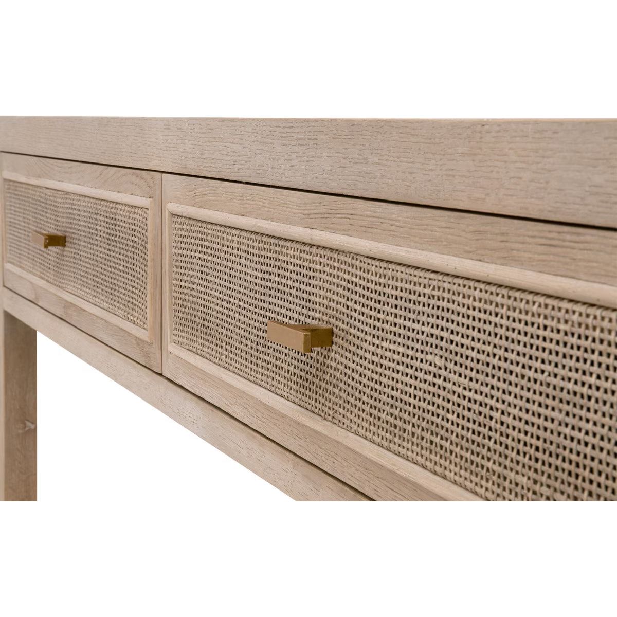 Brielle Cane Entry Console Table