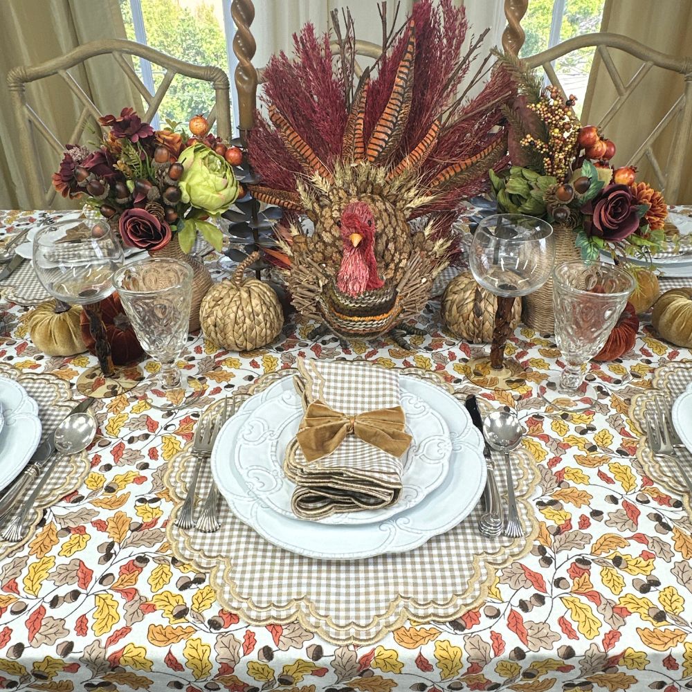 Bettina Napkin - Wheat Gingham (Set of 4)