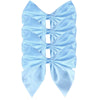 Blue Satin Bow Napkin Ties - (Set of 4)