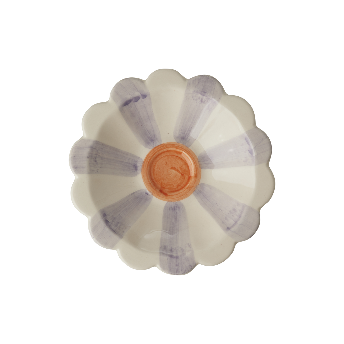 Lavender Stripe Dipping Bowl