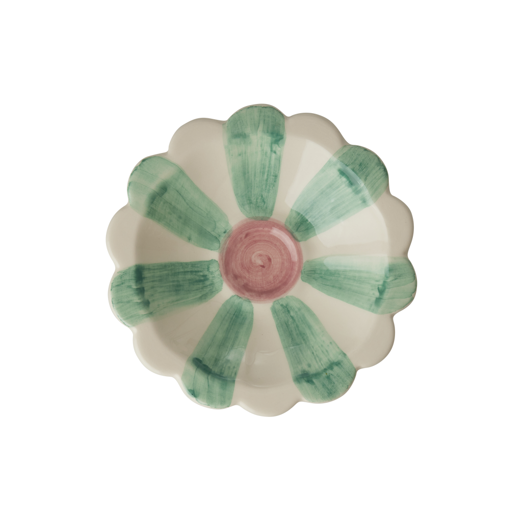 Sage Stripe Dipping Bowl