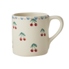 Ceramic Mug with Hand Painted Cherries - 14.2 oz