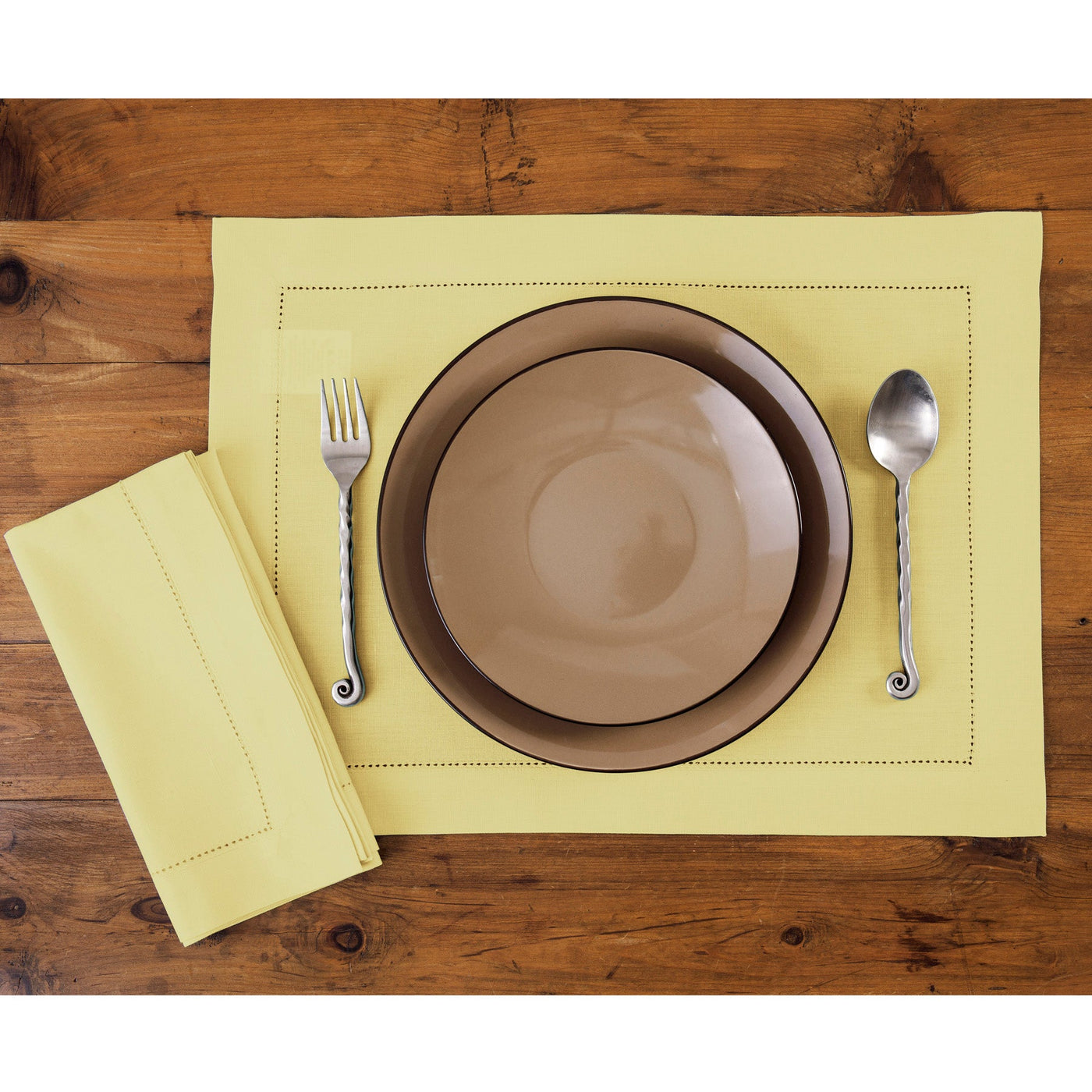 Cotton Linen Hemstitch Napkins
