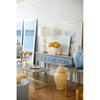 Brighton Blue Bone Inlay Console Table