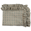 Bluebell Ruffle Block Print Table Linens