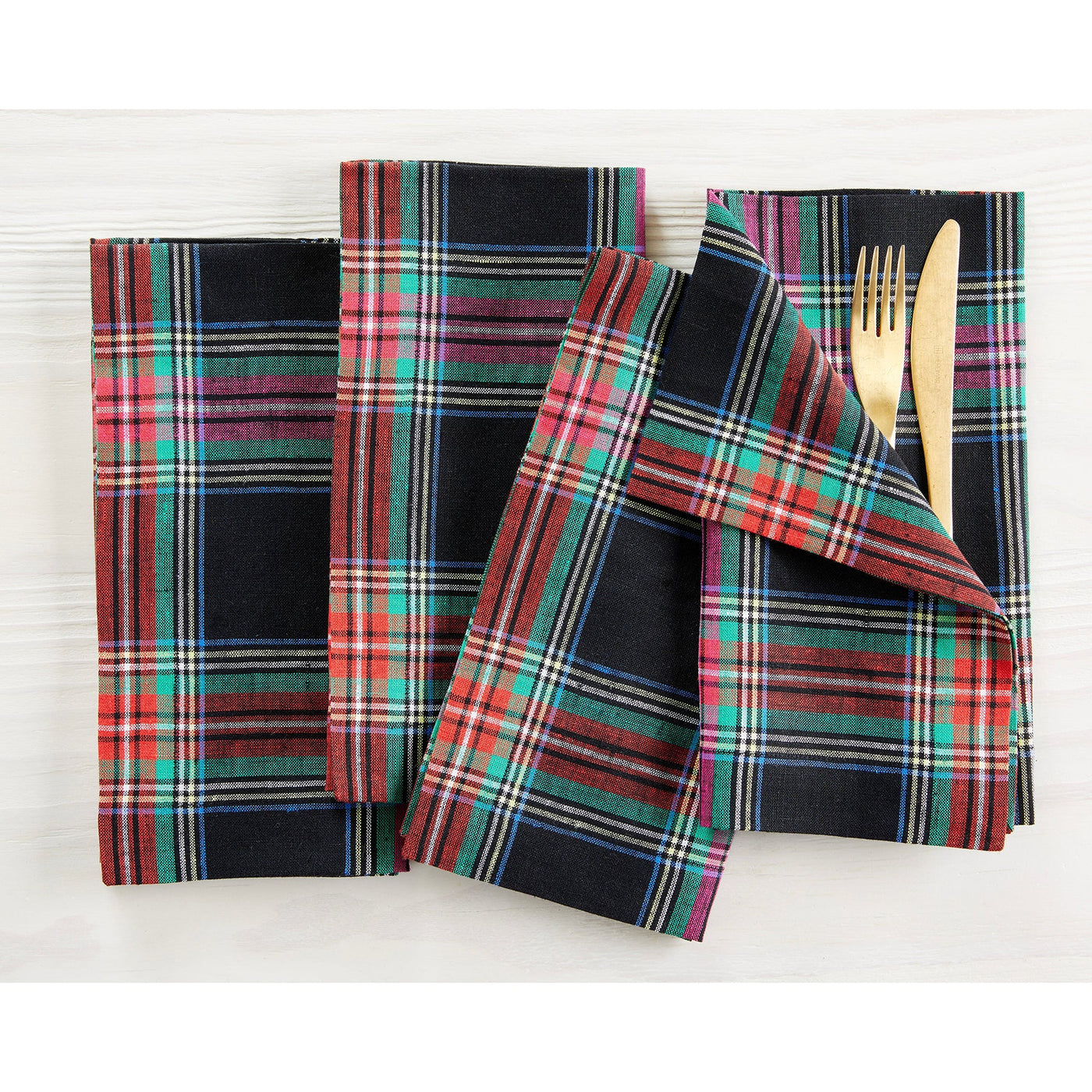 Jewel Plaid Napkins