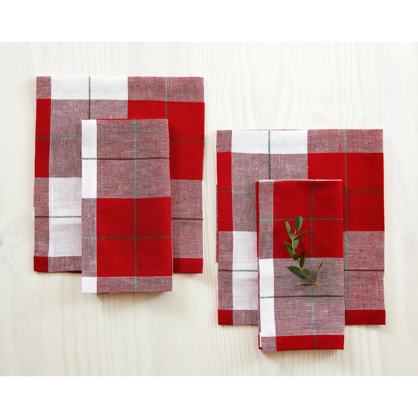 Very Merry Plaid Napkins, Set of 4