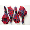 Red Tartan Plaid Napkins, Set of 4
