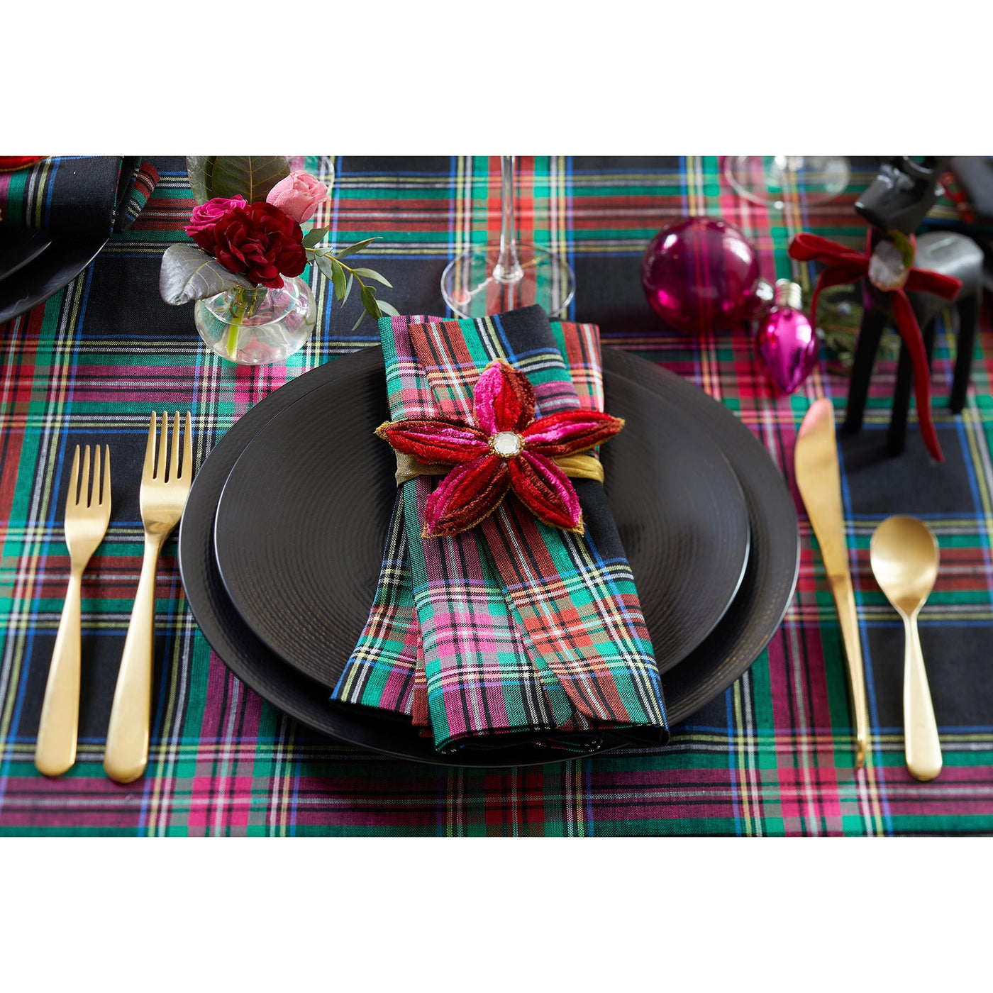 Jewel Plaid Napkins