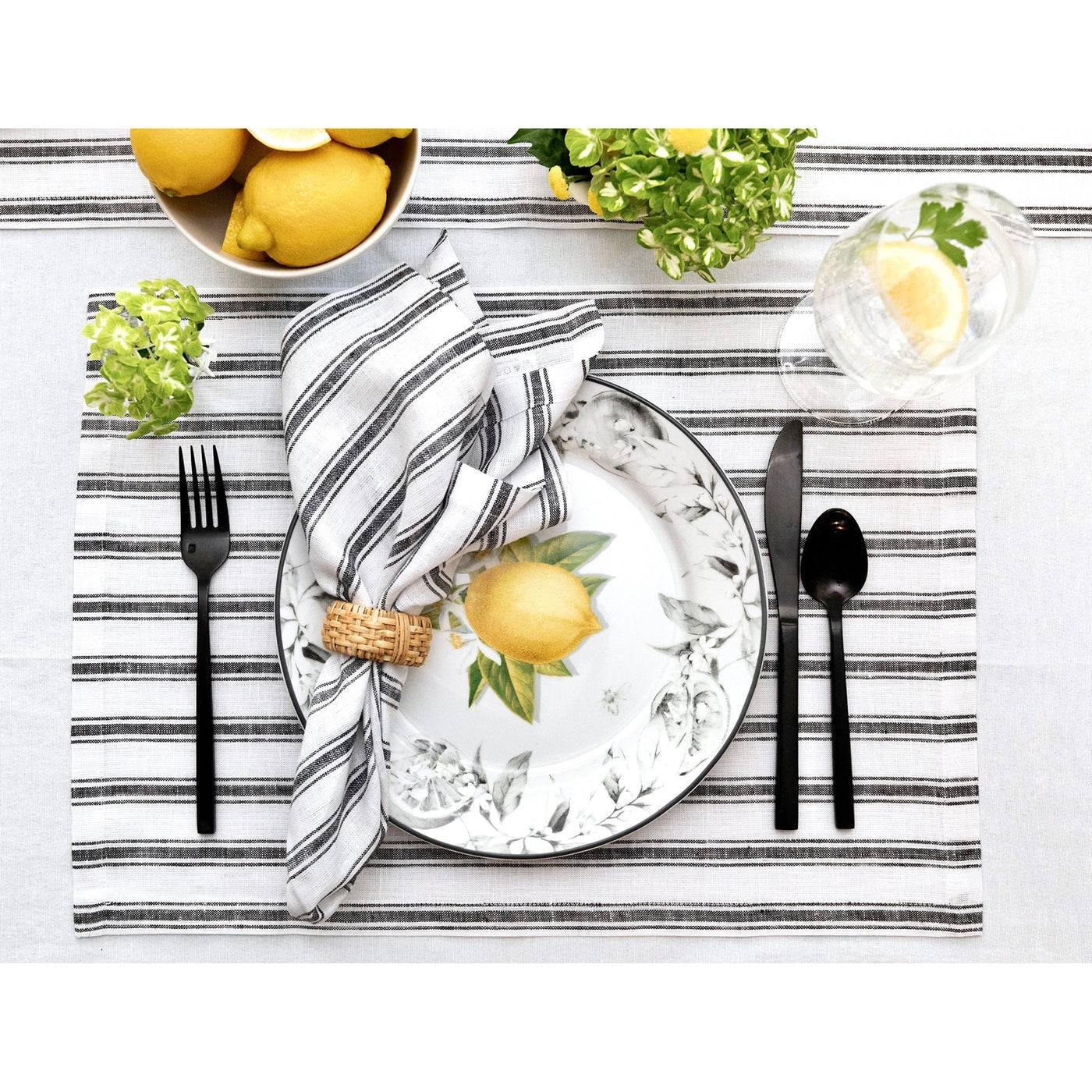 Capri Ticking Stripe Napkins