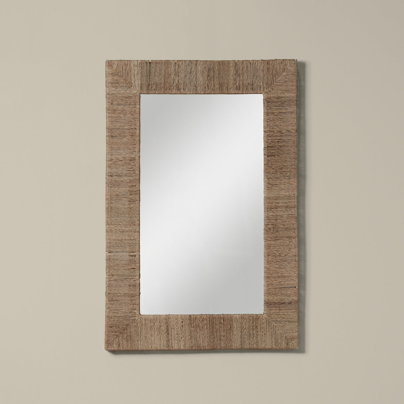 Highball Jute Rectangular Mirror