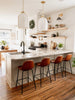 Ava Bell Pendant in Aged Brass - modern lighting