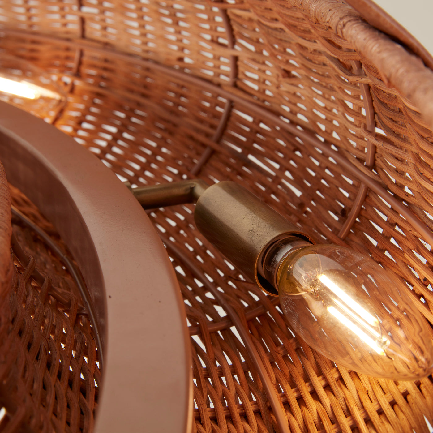 Pampas Rattan Halo Chandelier
