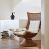 Healdsburg Wicker Swivel Chair