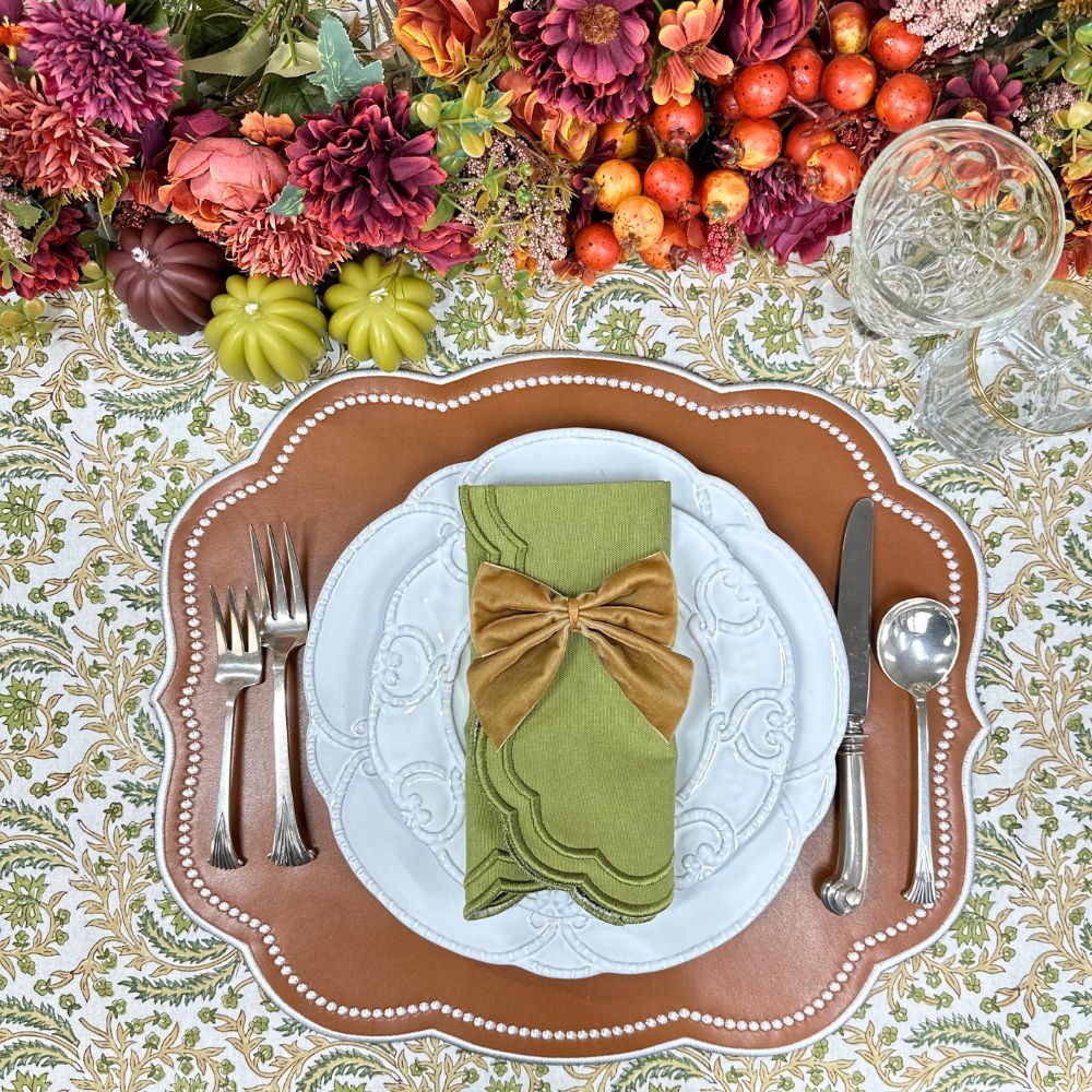 Cameron Placemat - Light Cocoa Vegan Leather (Set of 4)