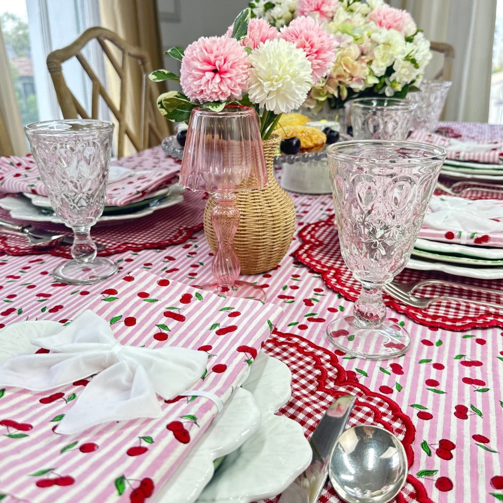 Bettina Placemat – Red Gingham (Set of 4)