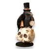 Midnight Crow On Skull by Bethany Lowe Designs