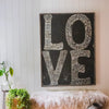L‑O‑V‑E Art Print – Grey Wood