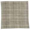 Charcoal Plaid Block Print Table Linens