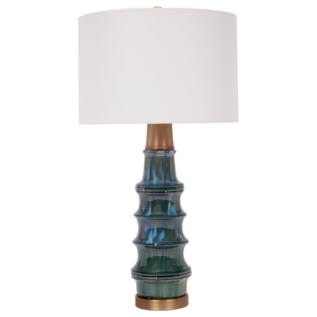Peacock Green Table Lamp