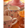 Ceramic Mug with Hand Painted Cherries - 14.2 oz