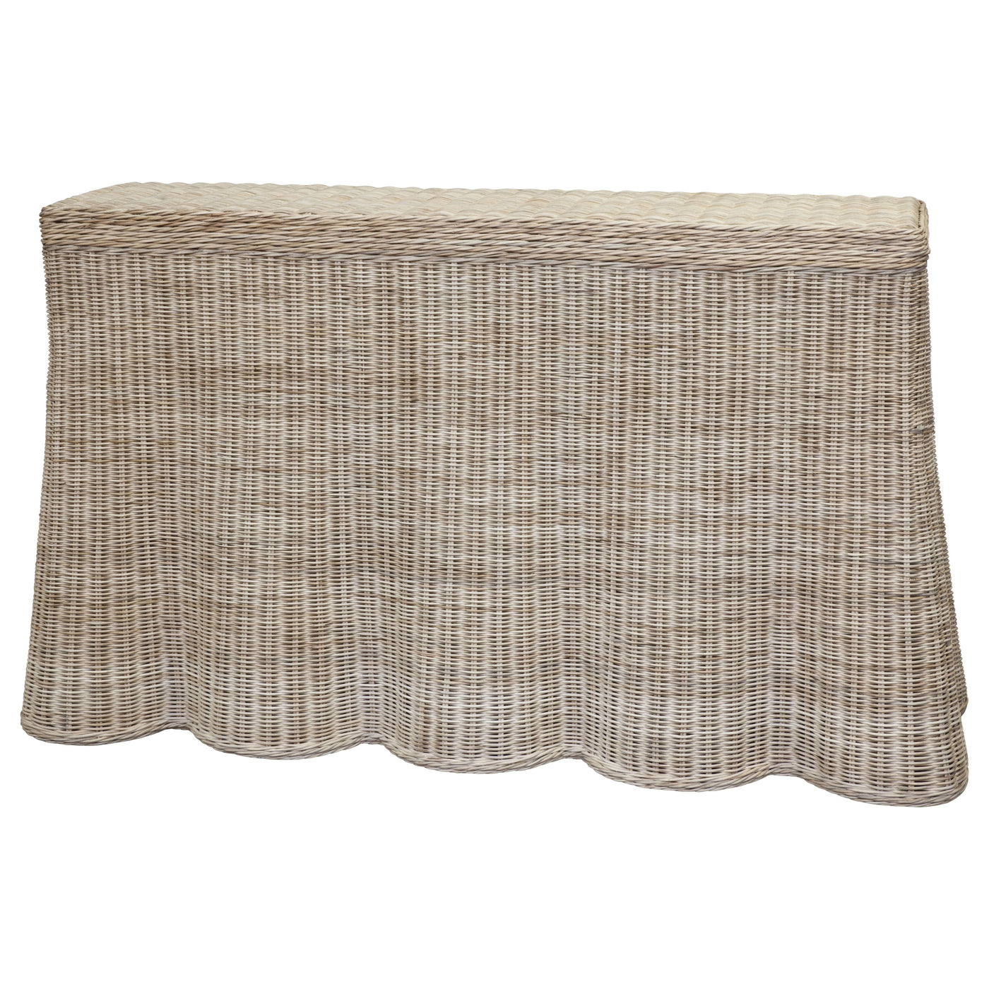 Averly Scalloped Entry Table