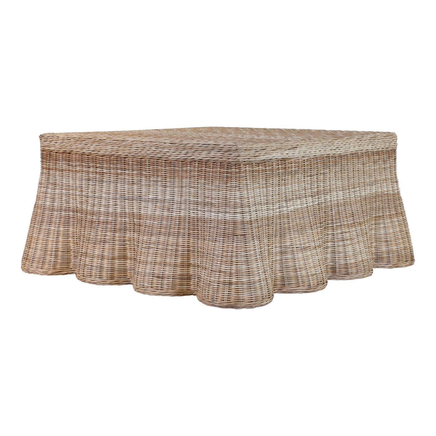 Averly Scalloped Square Coffee Table