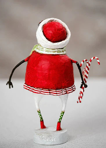 Minty Christmas Snowgirl Figurine by Lori Mitchell
