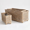Haley Rectangular Woven Planters – Set of 3