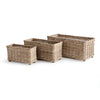 Haley Rectangular Woven Planters – Set of 3