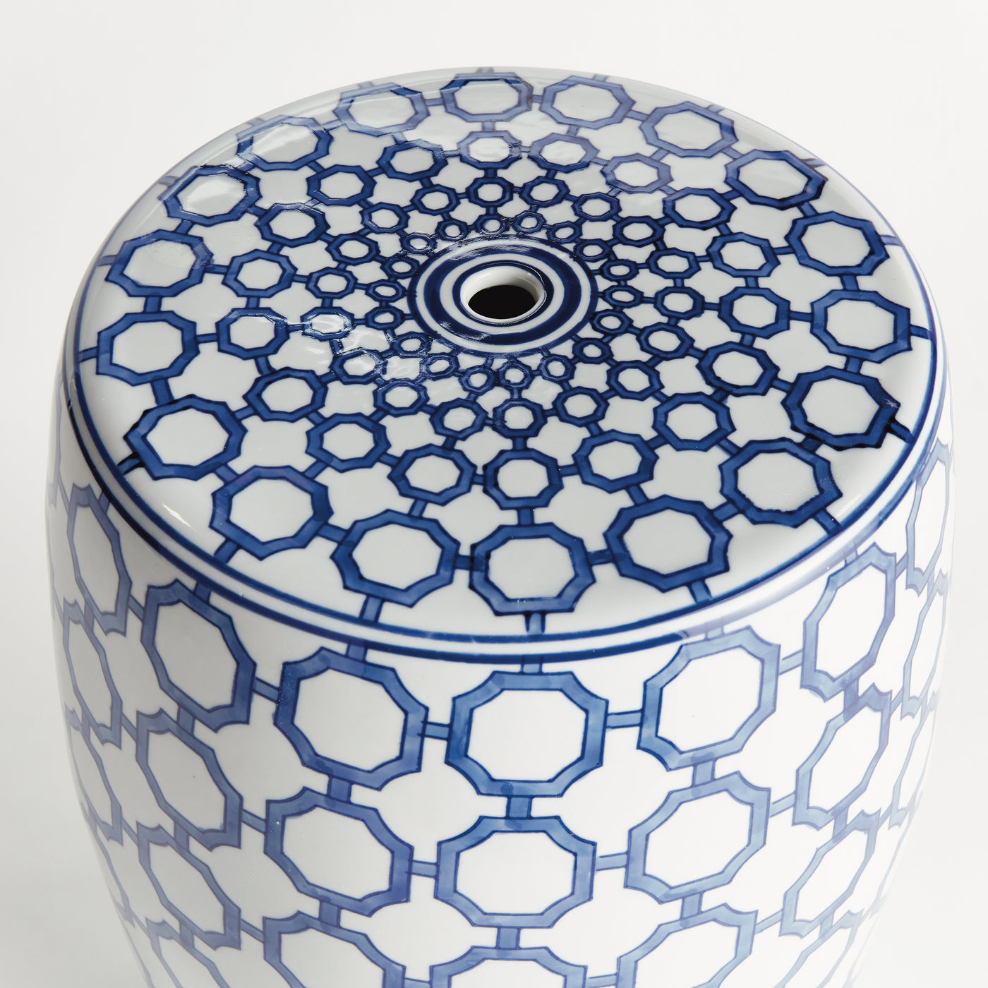 Blue Dynasty Link Garden Stool