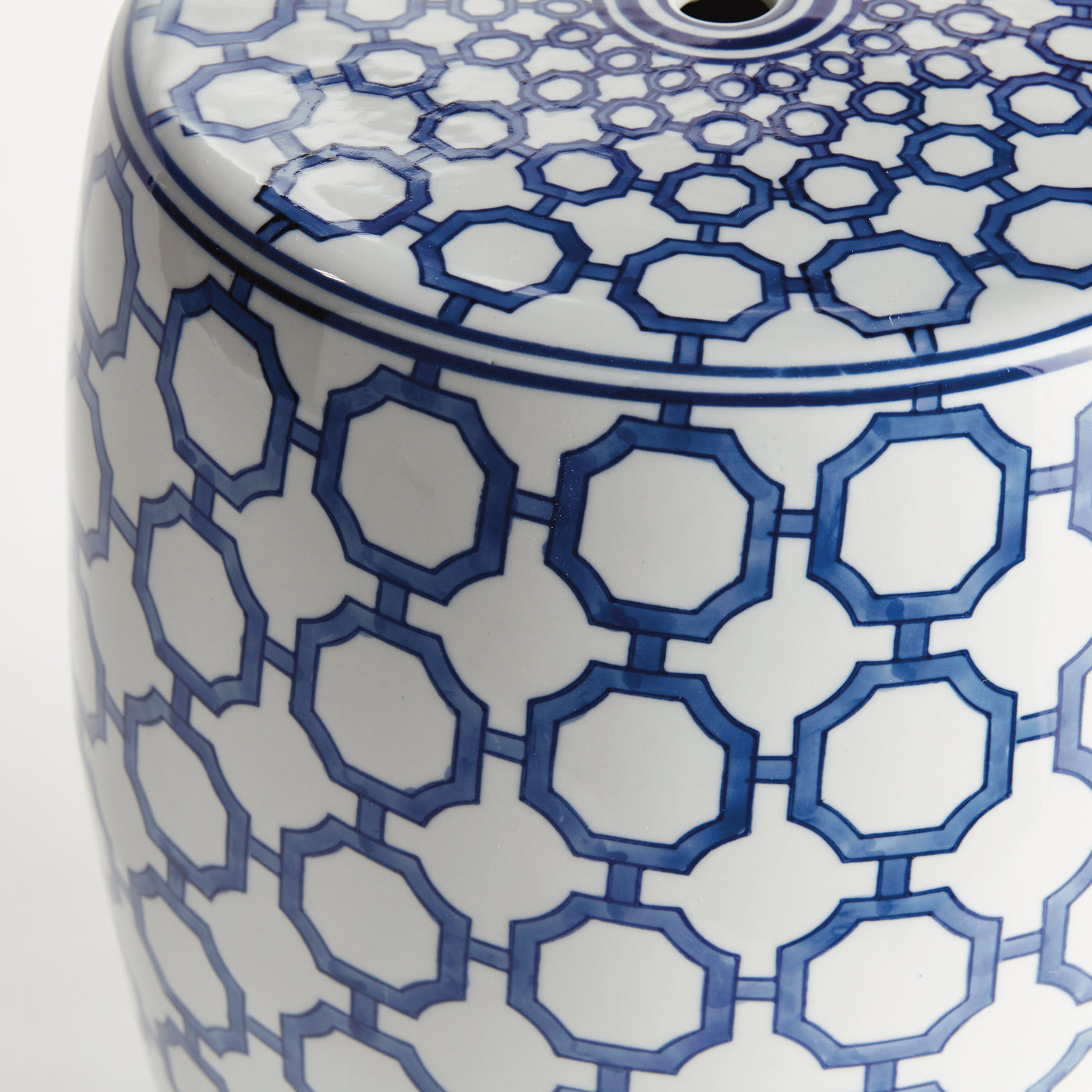 Blue Dynasty Link Garden Stool