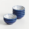 Harbor Check Dip Bowls, Set of 6