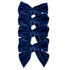 Blue Velvet Bow Napkin Ties (Set of 4)