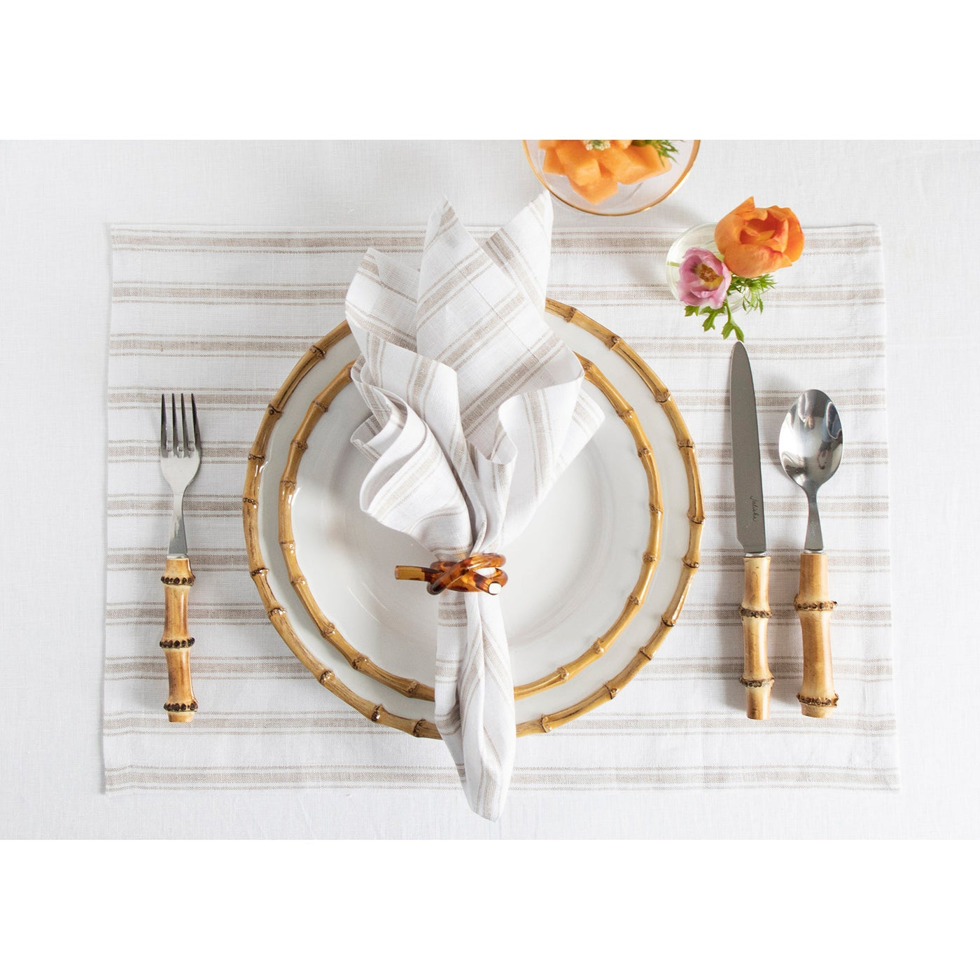 Capri Ticking Stripe Napkins