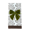 Olive: Velvet Bow Napkin Ties - (Set of 4)