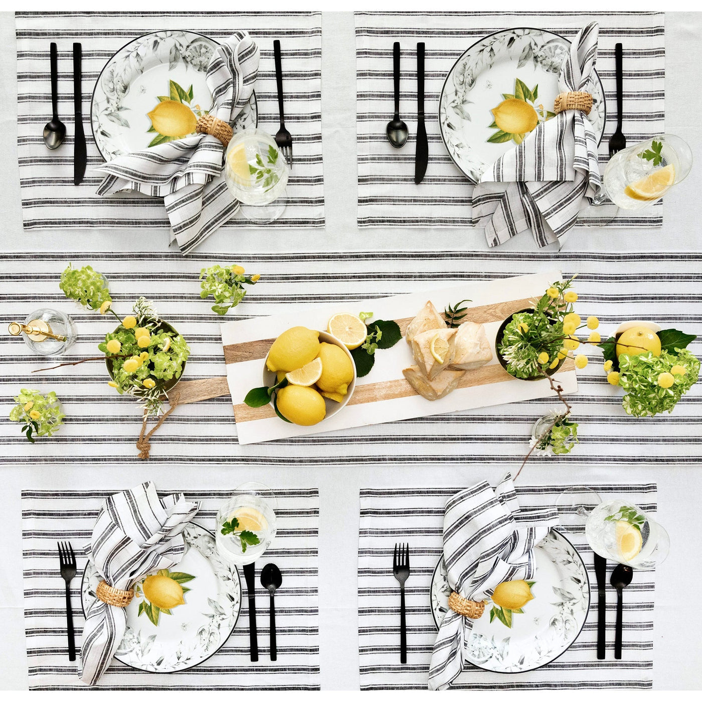 Capri Ticking Stripe Napkins