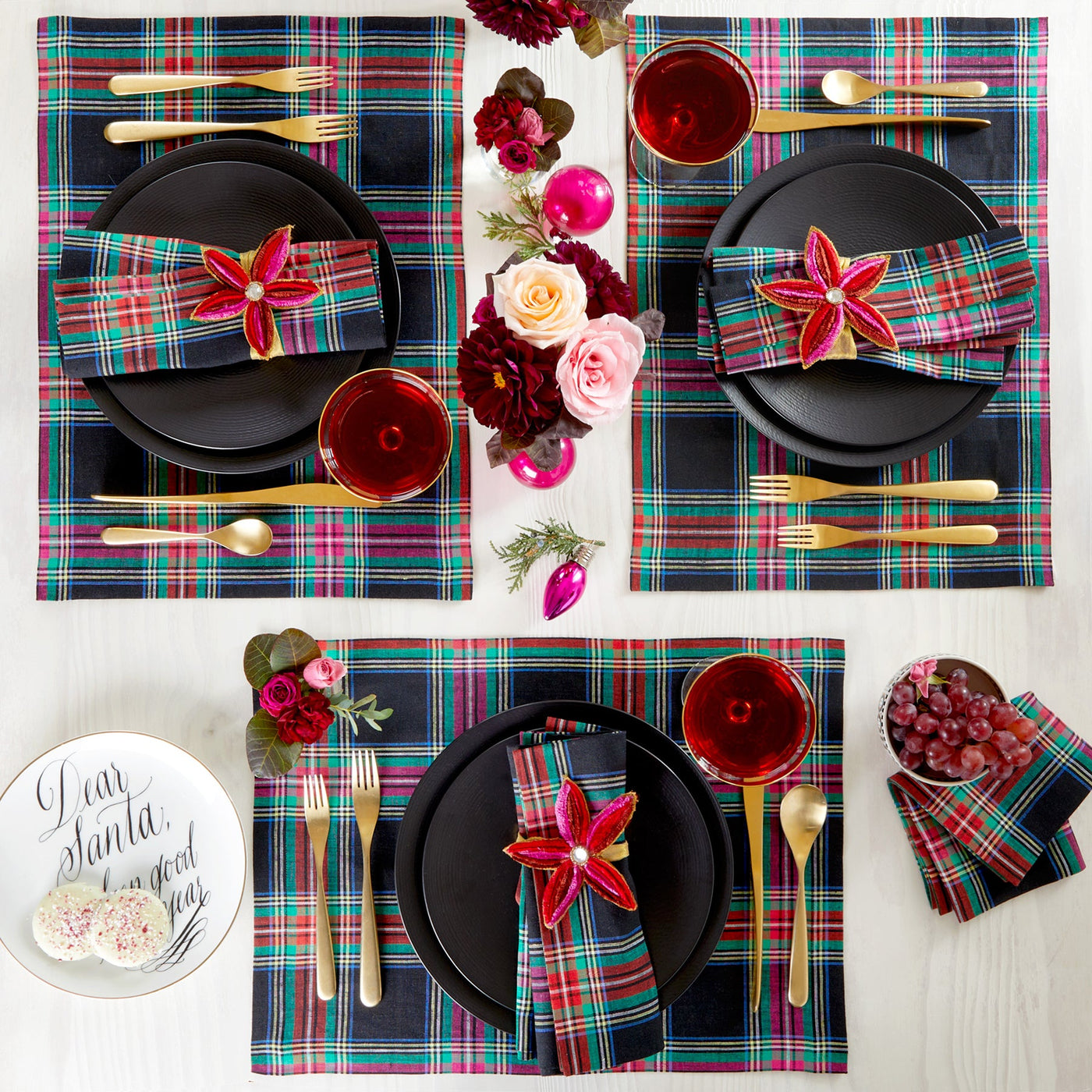 Jewel Plaid Placemats