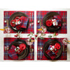 Red Tartan Plaid Placemats, Set of 4