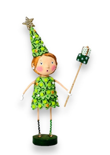 Eloise Evergreen Christmas Figurine by Lori Mitchell