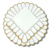 Pippa Placemats – White/Gold (Set of 4)