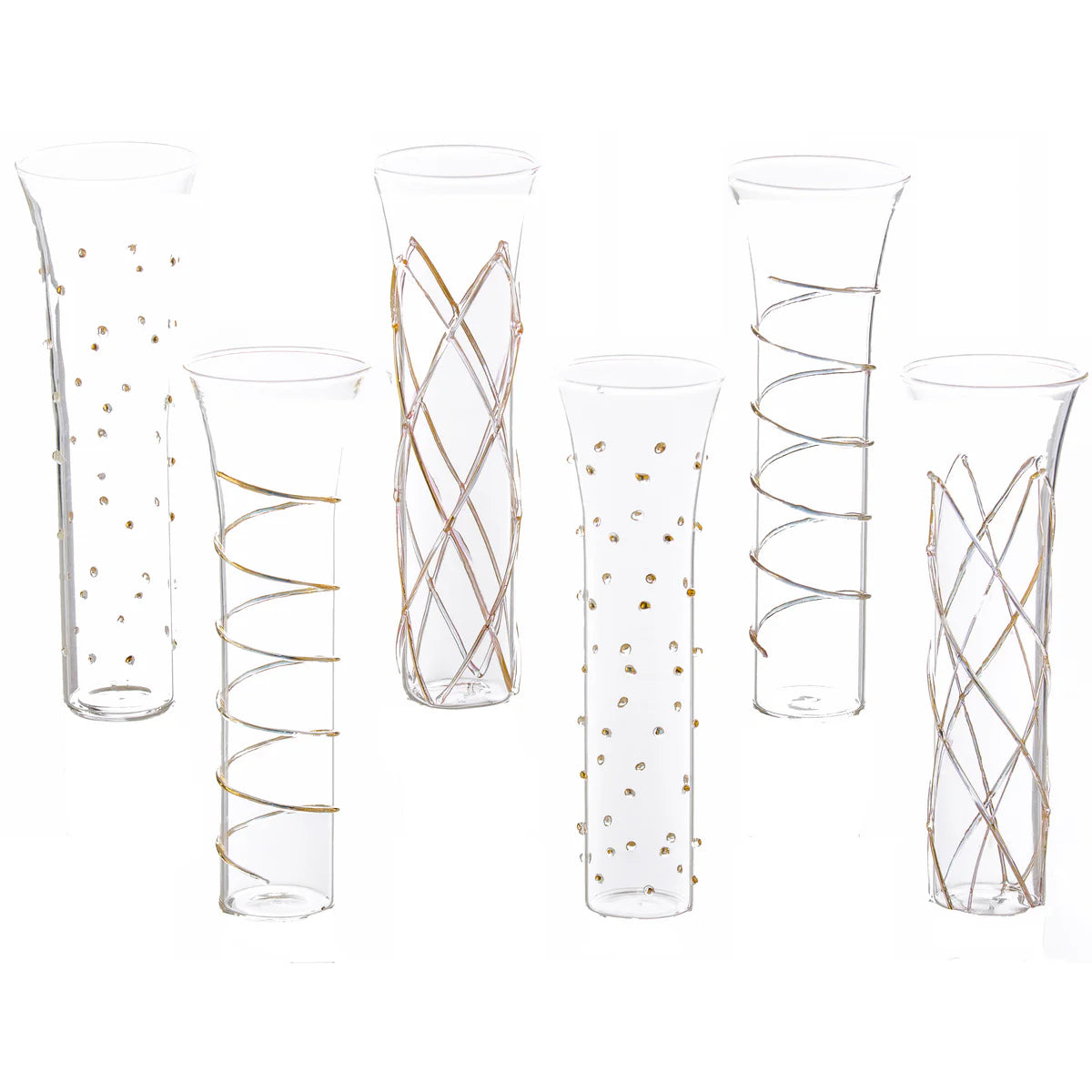 Razzle Dazzle Champagne Flutes – Set of 6