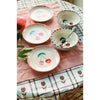 Ceramic Cake Plate with Hand Painted Cherries