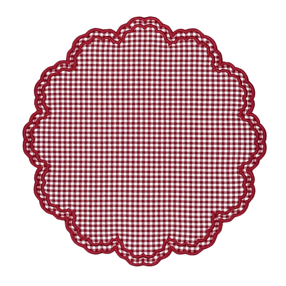 Bettina Placemat – Red Gingham (Set of 4)